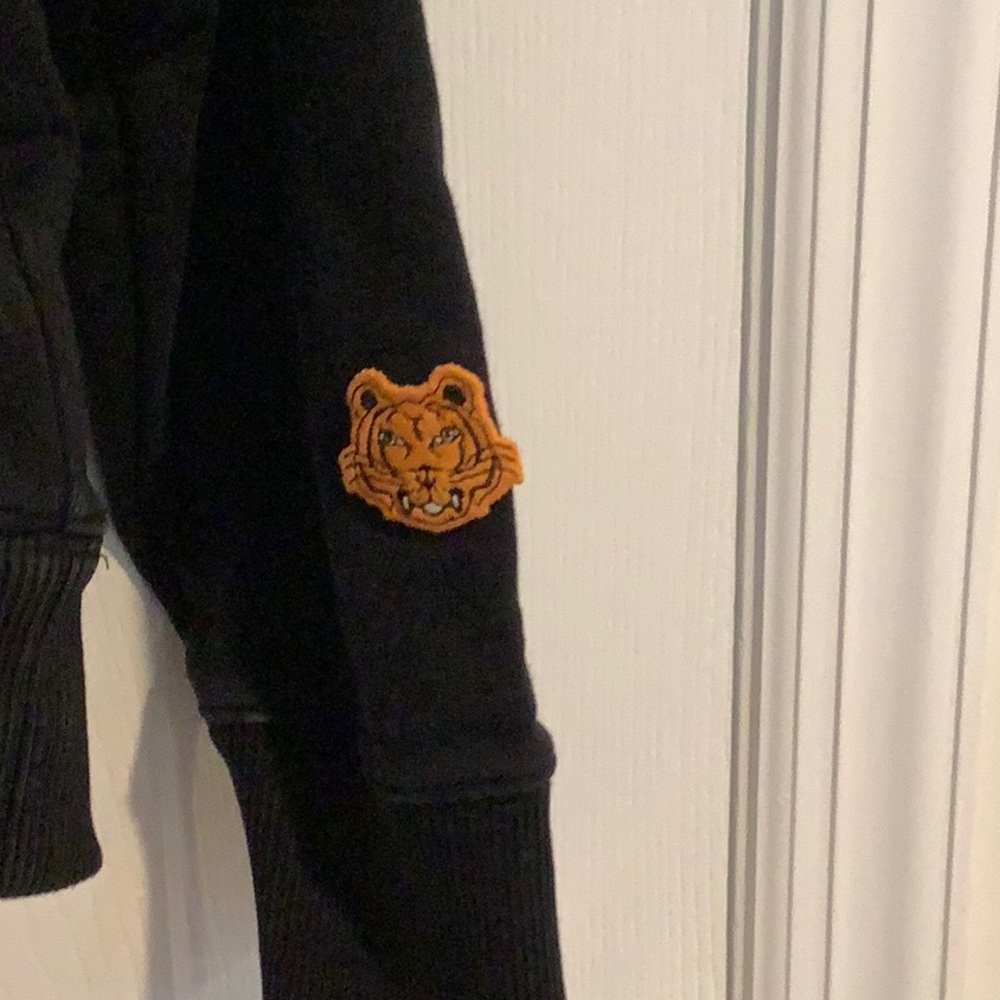 KENZO X KANSAI YAMAMOTO Trois Tigres Three Headed Tiger Unisex Black Hoodie M - Picture 3 of 9